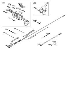 Controls Group Diagram and Parts List for 540477-2120-G1 400000 - 699999 Briggs and Stratton Engine